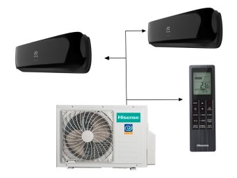 Мультисистема Hisense AMS-09UW4RVETG00(B)х2/AMW2-18U4RXC
