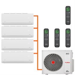 Мульти сплит система FUNAI RAM-I-SG25HP.W03х4/RAM-I-4OK105HP.01/U — фото 1