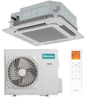 Кассетный кондиционер Hisense AUC-24HR4RJC2/PE-QFA/CD/AUW-24H4RF2 — фото 3